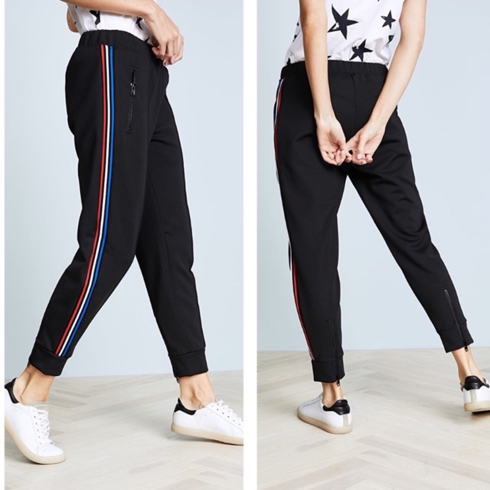 French Brand Etre Cecile Track Pants with Tapered Fit and Side Stripes